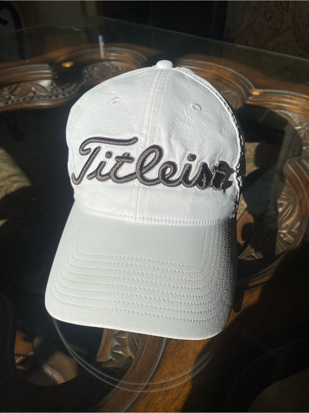 Titleist White Golf Cap with Black Embroidered Script